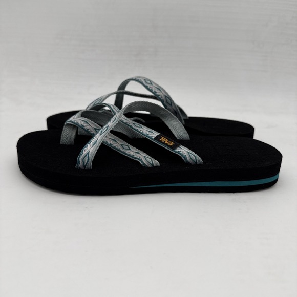Teva Women's Shoes SZ 5 Olowahu Slip Cross Straps Sari Ribbon Sandals Flip Flops - Picture 5 of 16